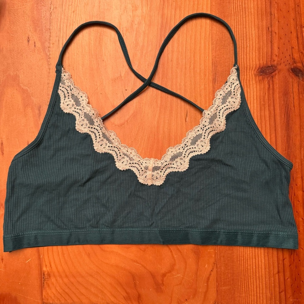 Beauty Bag Turquoise Bralette, Size XL, NWOT